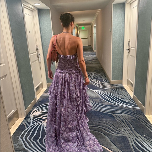 cinq a sept Dresses & Skirts - cinq a sept Lavender Floral Maxi Dress